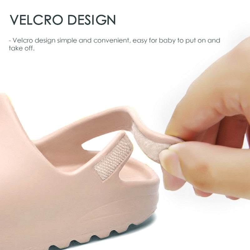 Kids Sandals Baby Toddler Adults Slip-on Fashion Boys Girls Foam Beach Summer Slides Bone Resin children Lightweight Water Shoes