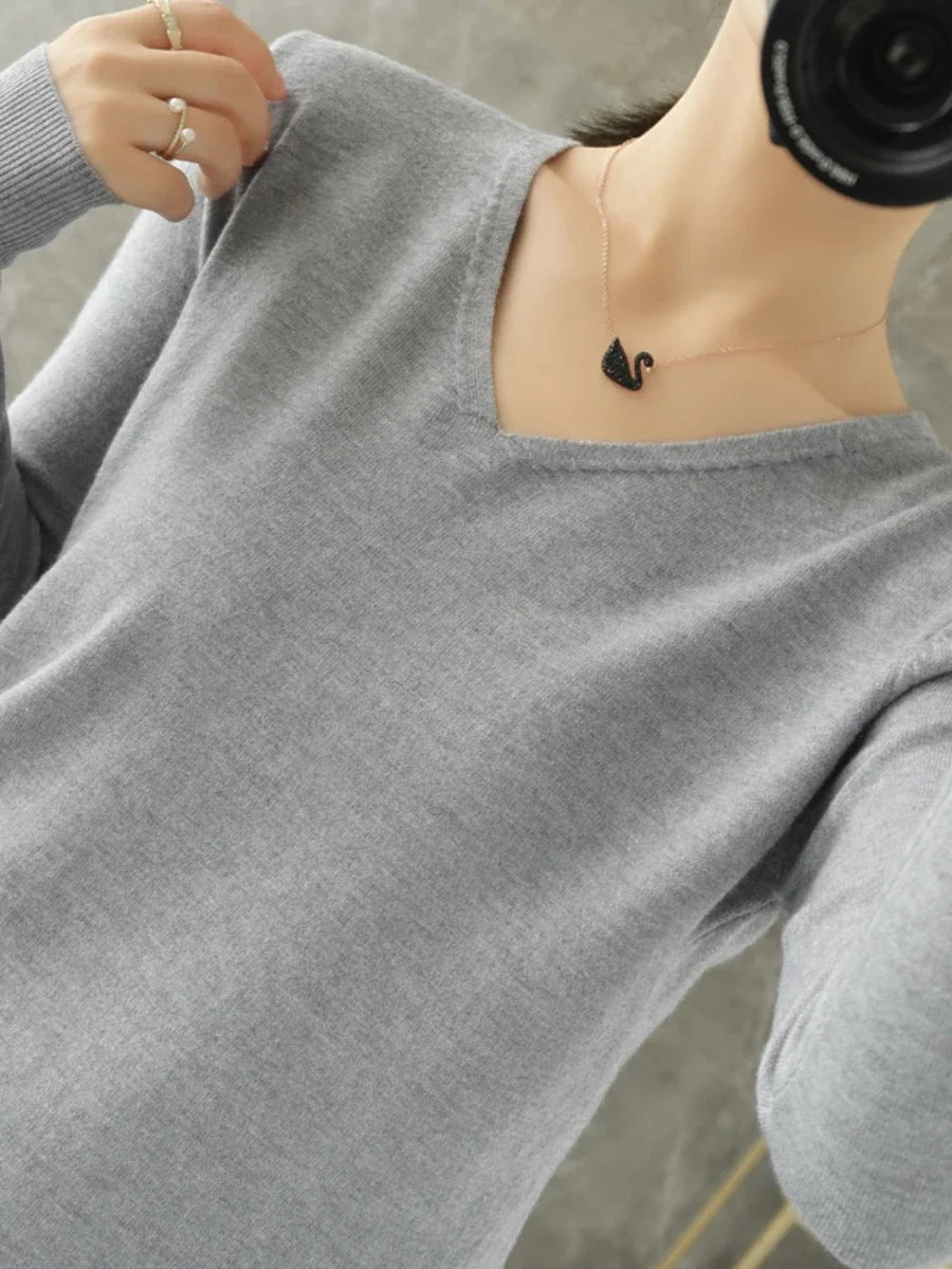 Women’s Cashmere-Style Knit T shirt - Jeglowstore