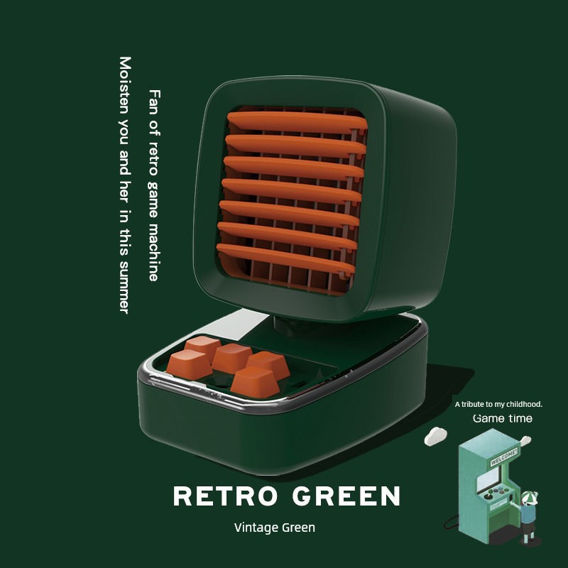[Immaterial] Retro Game Machine Thermantidote Multi-Color Optional Student Cute Desktop Hydrating Humidifying Fan