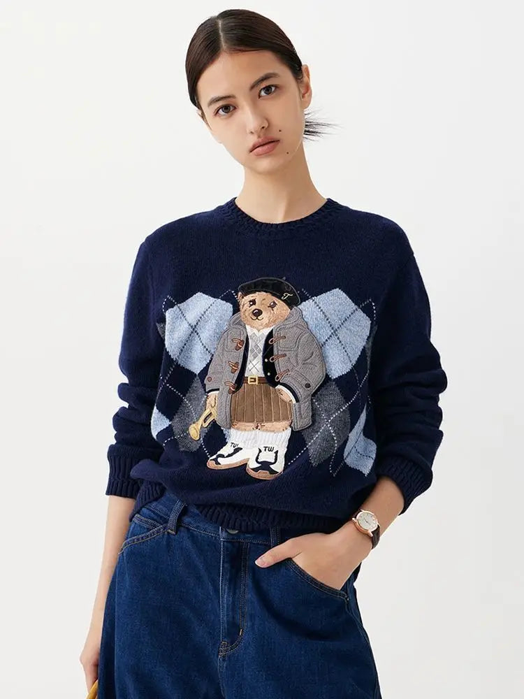 Women’s Luxury Bear Knit Sweater - Jeglowstore
