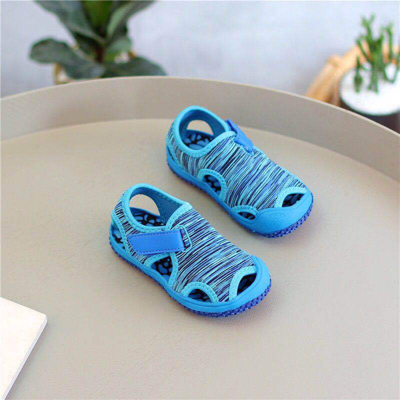 Girls' Sandals Spring and Summer Children's Closed Toe Sports Beach Shoes Boys Wading Shoes Candy Color