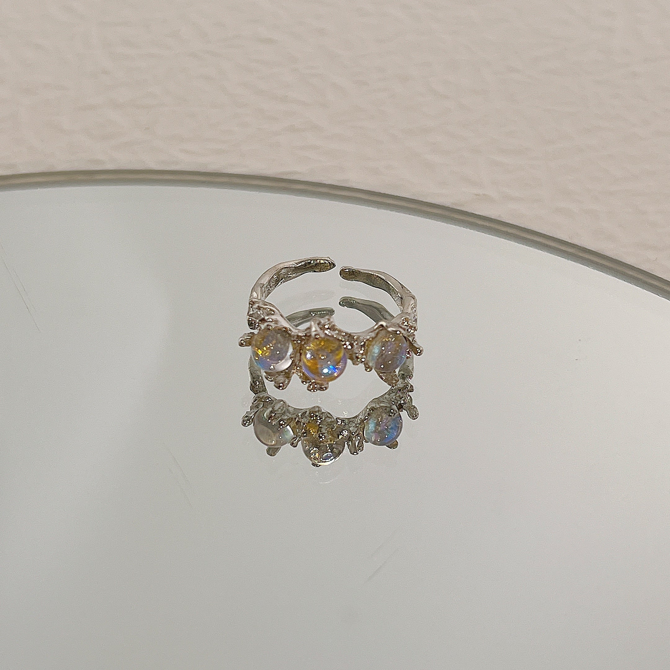 Gold Color Heart Zircon Rings Set For Women Girls Adjustable Minimalism Luxury Twist  Ring Fashion 2023 New Jewelry Trendy Gifts