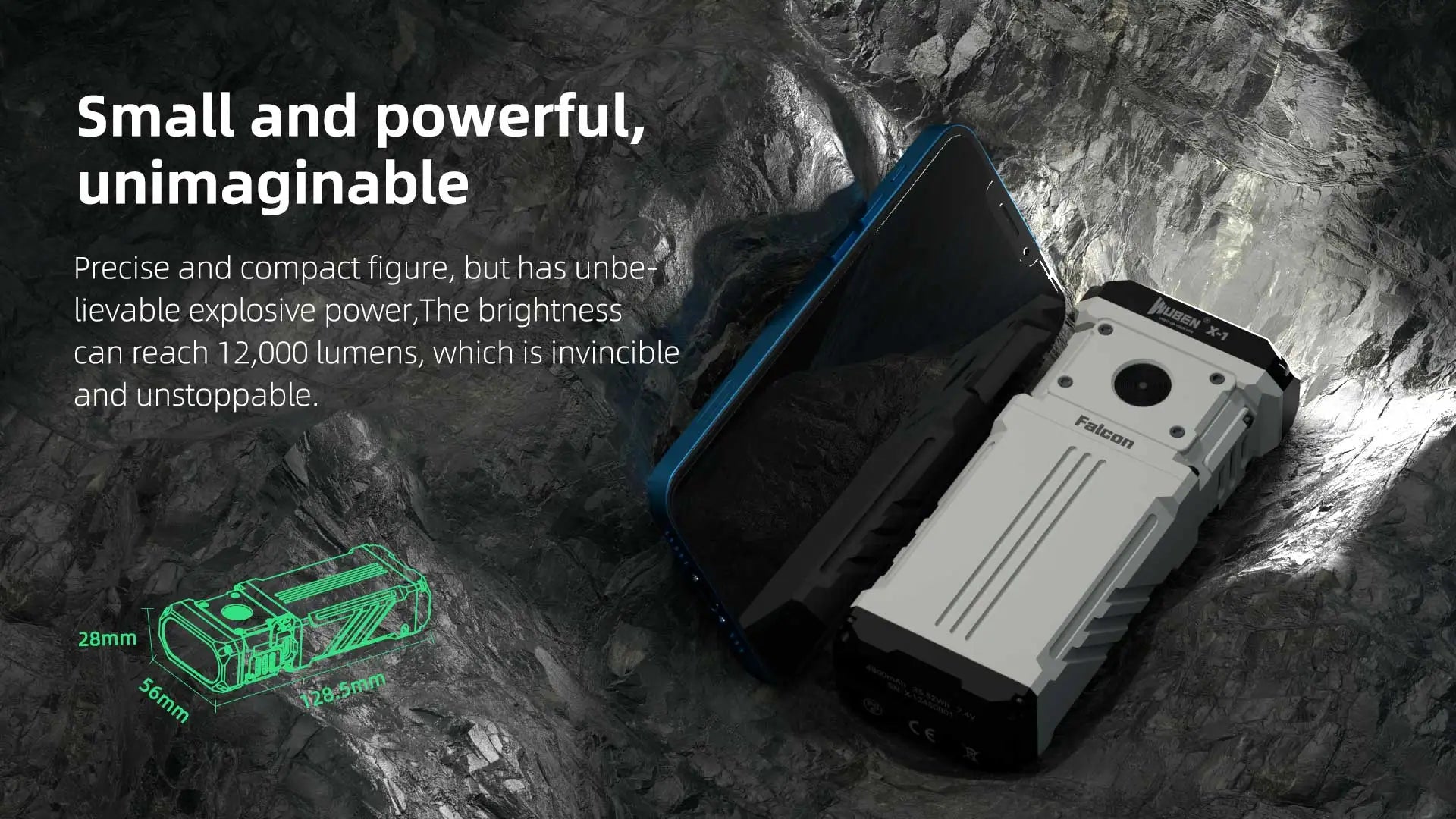 WUBEN X1 12000Lumens Type-C Rechargeable Flashlight Powerful Easy Carry Light Bicycle Flashlight