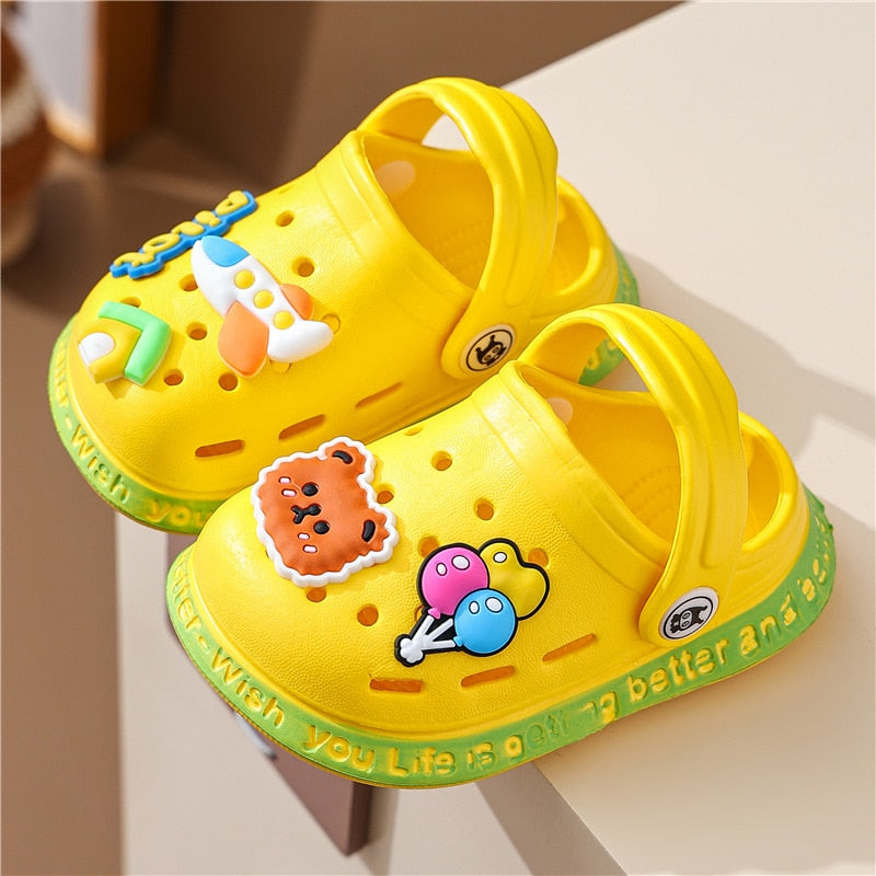 Kids Slippers For Boys Girls Cartoon Shoes Summer Toddler Flip Flops Baby Indoor Slippers Beach Swimming Slippers For Children