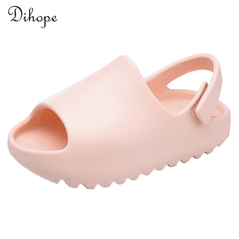 Kids Sandals Baby Toddler Adults Slip-on Fashion Boys Girls Foam Beach Summer Slides Bone Resin children Lightweight Water Shoes