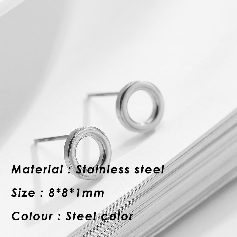 Small Heart Stainless Steel Stud Earrings for Women Girl Not Fade Gold Color Tiny Earrings Korea Fashion Jewelry Piercing Ear