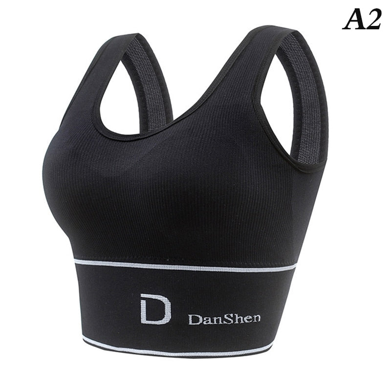 1PC Summer New Style Breathable Inner and Outer Wear Vest Women No Steel Ring Gather Sports Underwear Sport Bra Workout Top