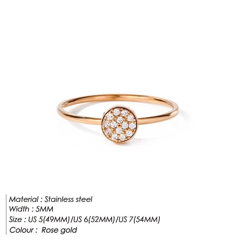 eManco Classic Stainless Steel Rings Gold Color Couple For Women And Men Wedding  Fashion Style Jewelry