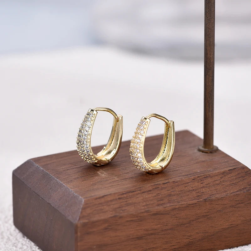 Earrings Woman Geometric U Shape - Jeglowstore