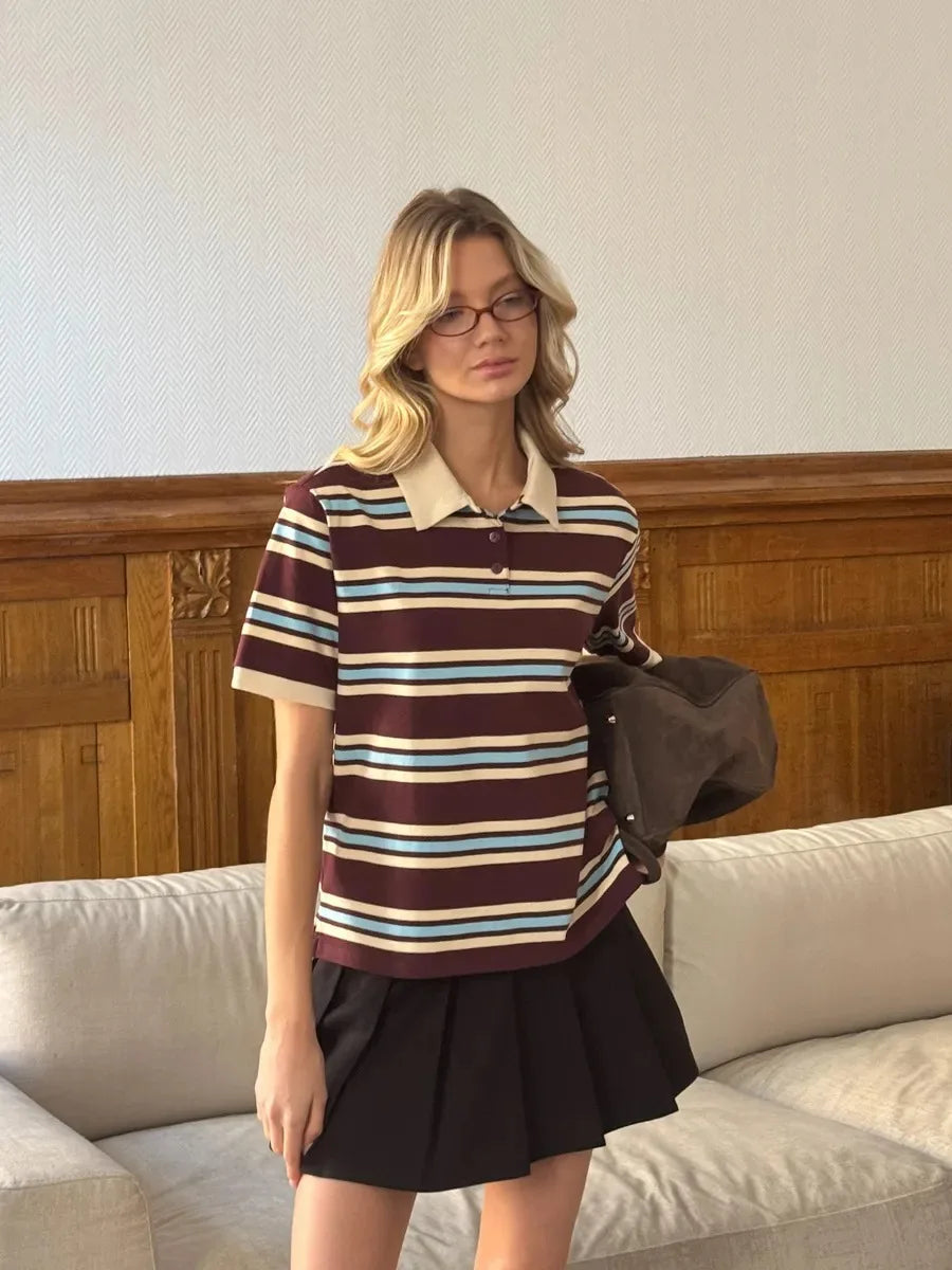 Women’s Loose Fit Polo T-Shirt