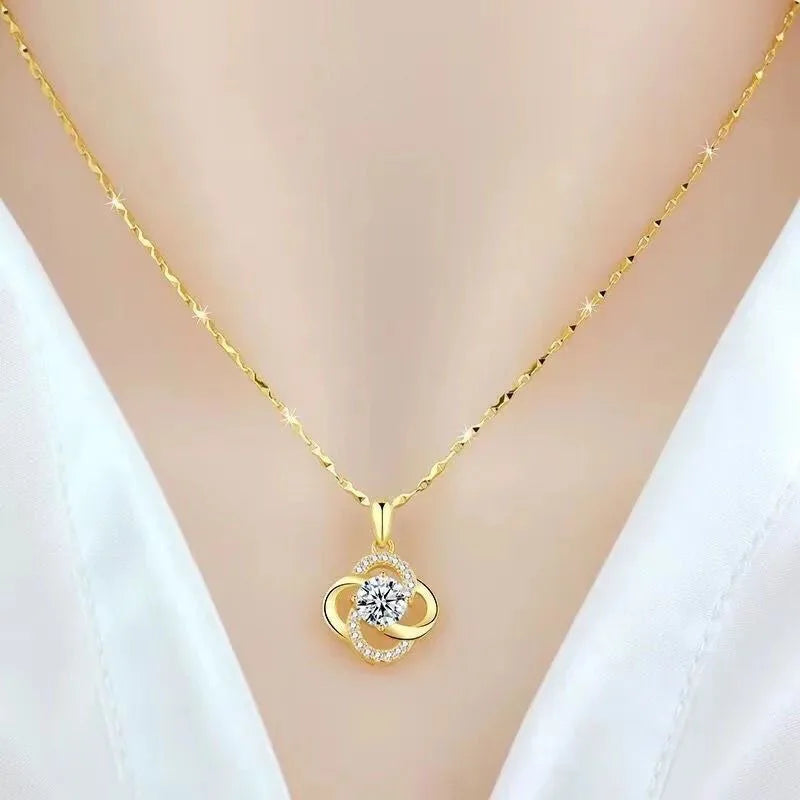 Luxury 24K Pure Gold Collarbone Chain - Jeglowstore