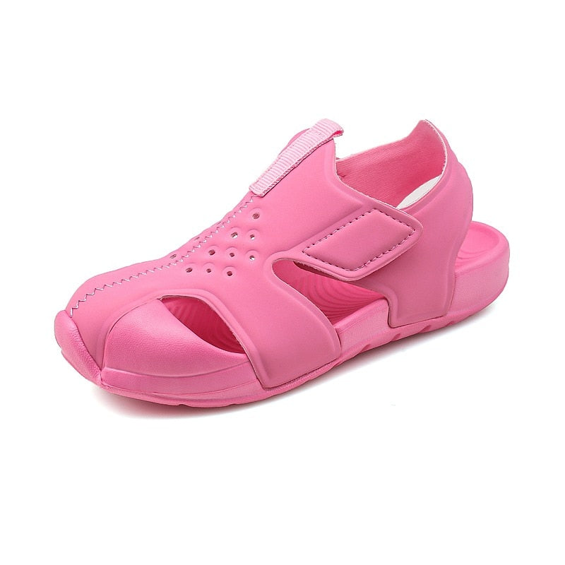 2023 Summer Candy Color Boys Sandals Kids Shoes Beach Mesh Sandalas Fashion Sports Shoes Girls Hollow Out Fashion Sneakers