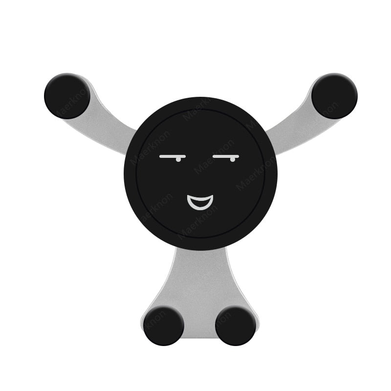 Car Phone Holder Air Vent Clip Smartphone Stand Gravity Support Mount For iPhone Huawei SamsungXiaomi Universal GPS Stand In Car