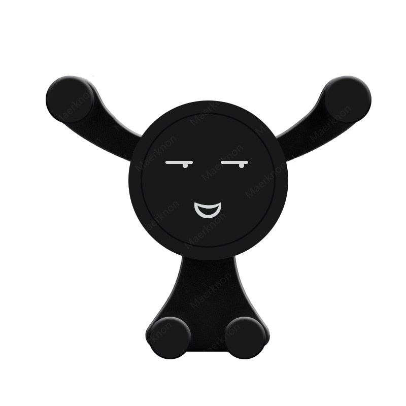 Car Phone Holder Air Vent Clip Smartphone Stand Gravity Support Mount For iPhone Huawei SamsungXiaomi Universal GPS Stand In Car