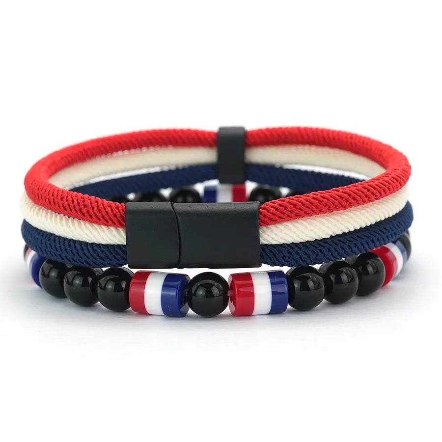 Men’s 4mm String Bracelet Set - Jeglowstore