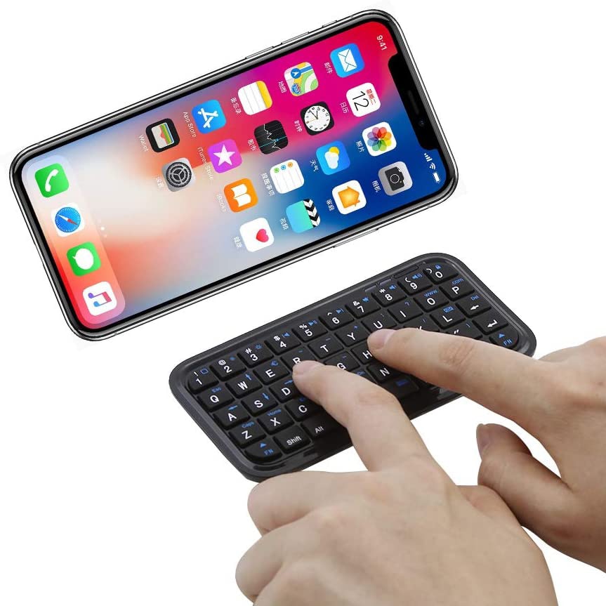 Bluetooth 3.0 Keyboard Rechargeable Mini Slim Travel Size Wireless Keypad Small Portable 49 Keys Keyboard for Tablets Smartphone