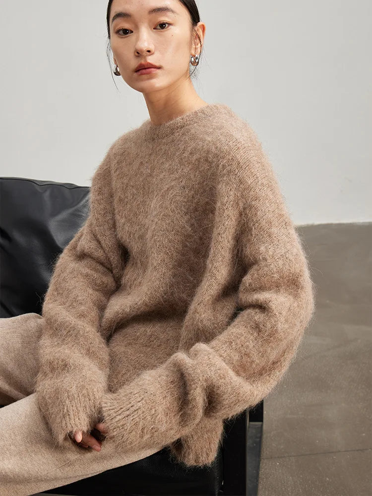 Dropped Sleeve Alpaca T shirt - Jeglowstore