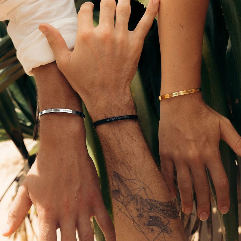 Personalized Engraved Bar Bracelet - Jeglowstore