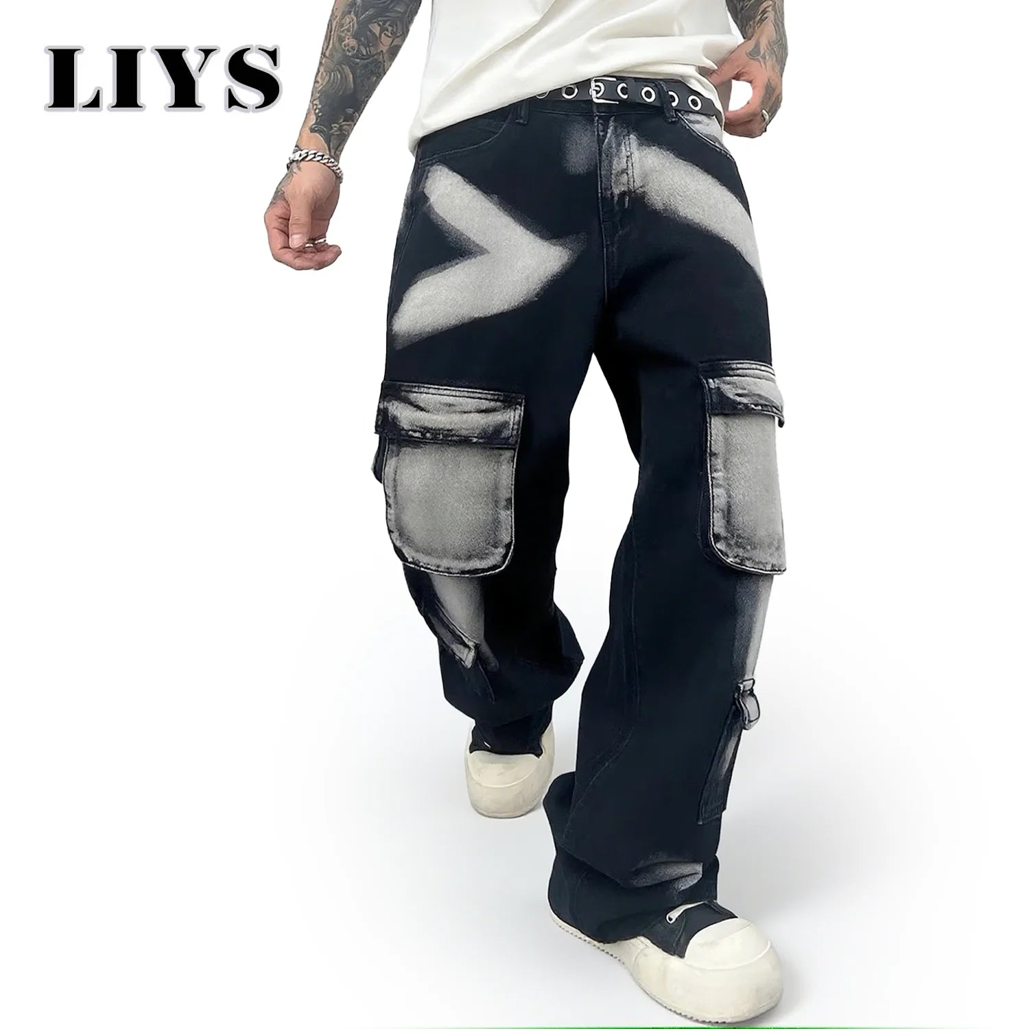 Men’s Goth Street Style Jeans - Jeglowstore