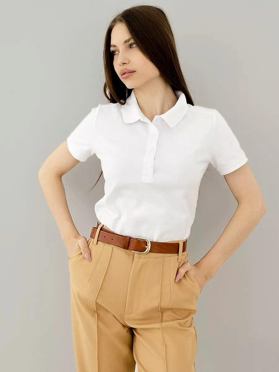 Women’s Casual Cotton Polo Shirt