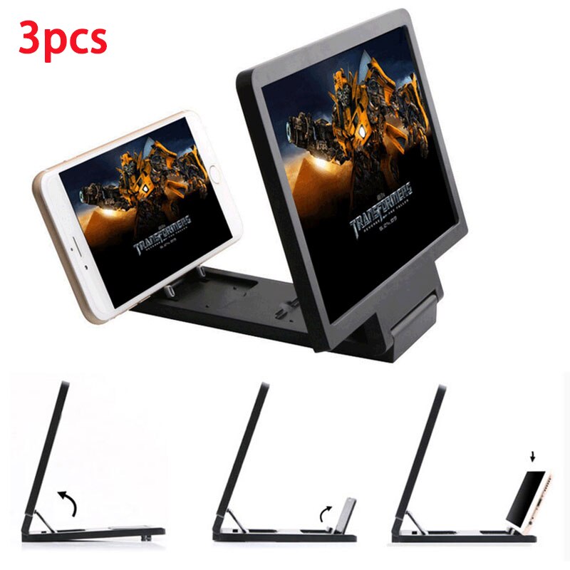 Mobile Phone Screen Amplifier Magnifier Universal 3D Movie Screen Enlarge Vivid Magnifier HD Projector Stand Holder For Phone