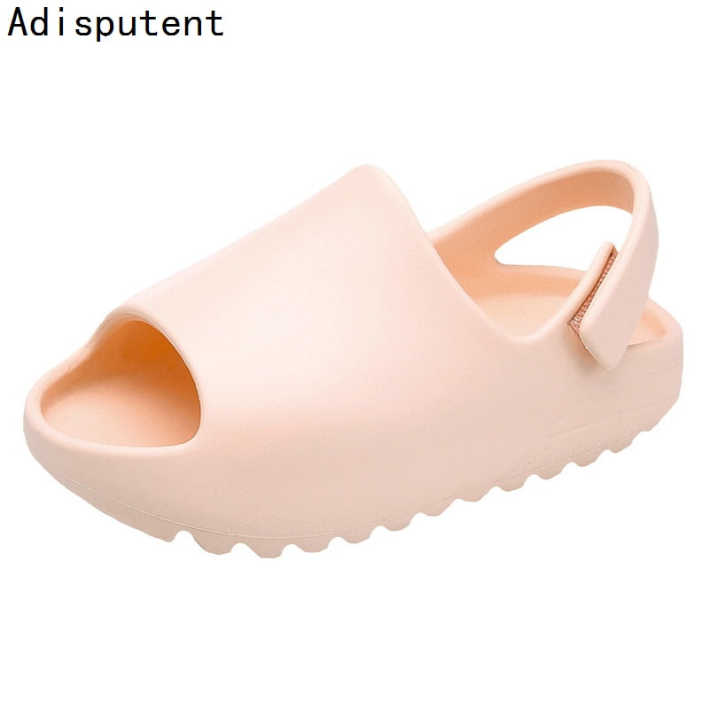 Summer Slippers For Kids Sandals Baby Toddler Fashion Boys Girls Shoes Beach Slides Bone Resin Children Lightweight Water Shoes