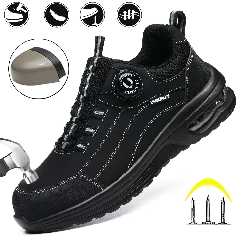 Men’s Air Cushion Safety Work Shoes - Jeglowstore