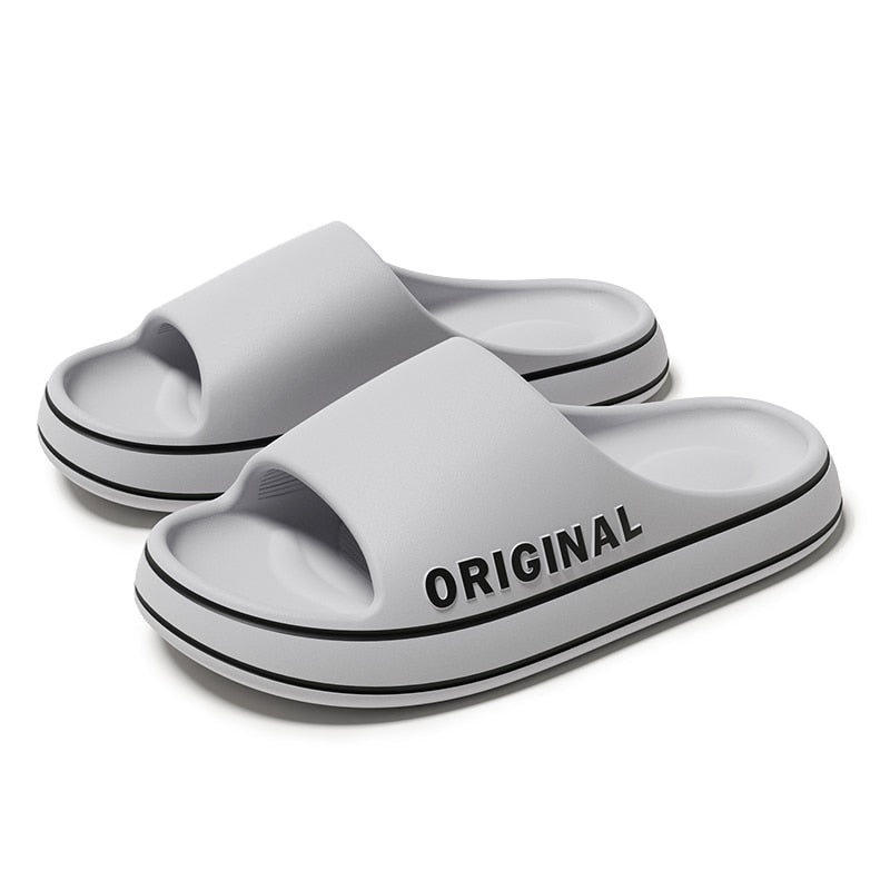 Men Trend New Summer Slippers EVA Soft Bottom Cloud Slides Light Beach Shoes Male Suitable Indoor and Outdoor