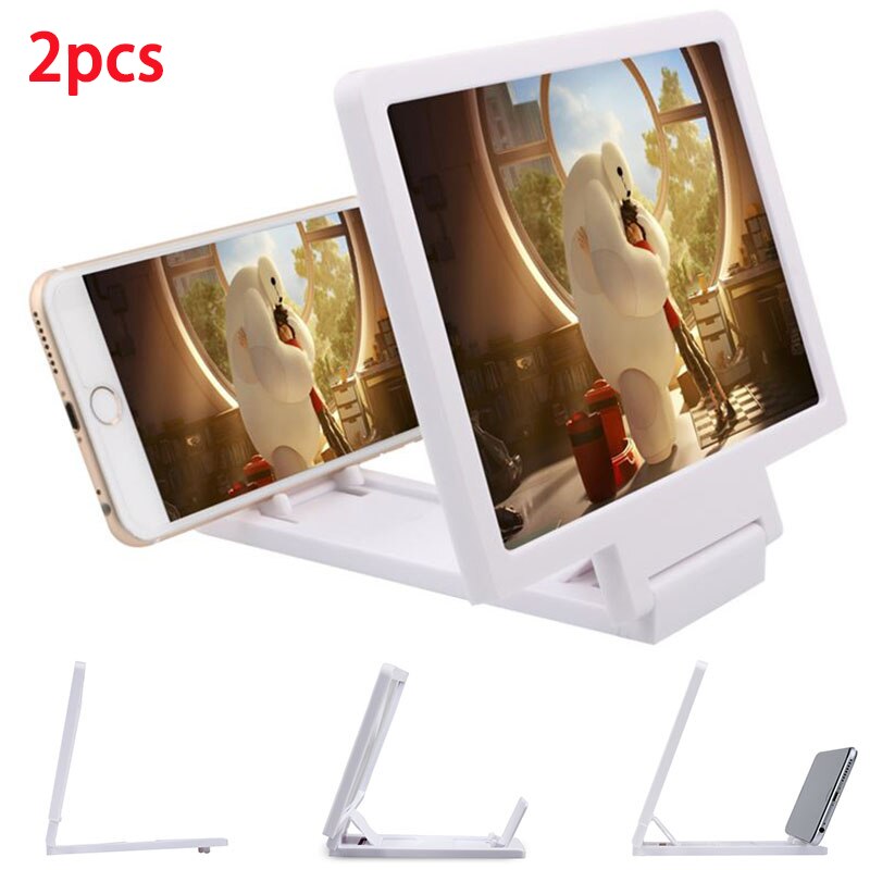 Mobile Phone Screen Amplifier Magnifier Universal 3D Movie Screen Enlarge Vivid Magnifier HD Projector Stand Holder For Phone