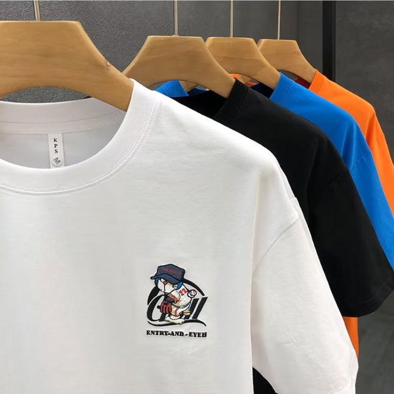 Summer Cotton O-neck T-shirt