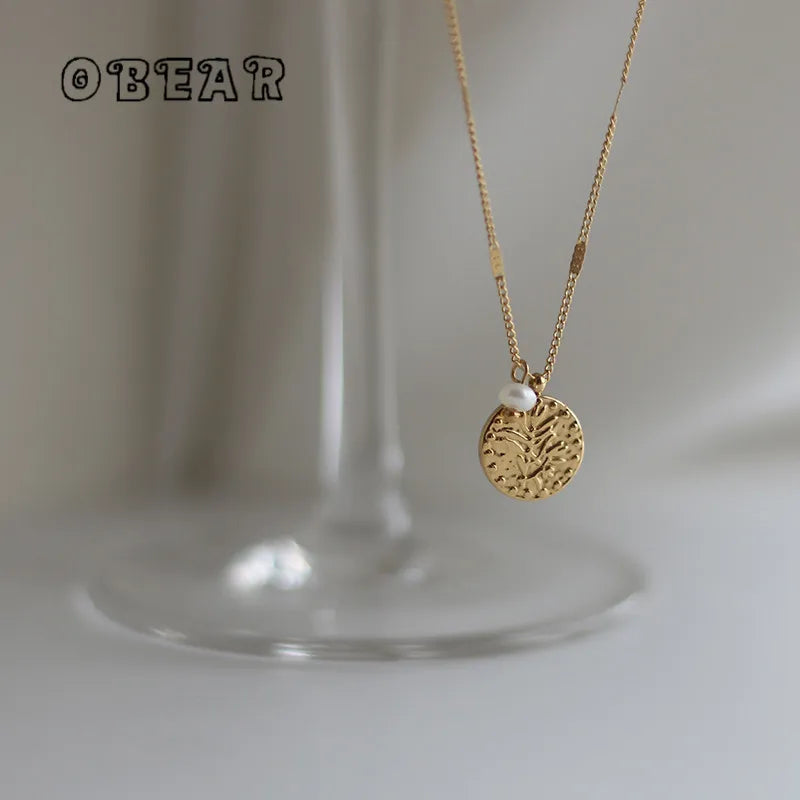 Handmade Freshwater Pearl Gold Necklace - Jeglowstore