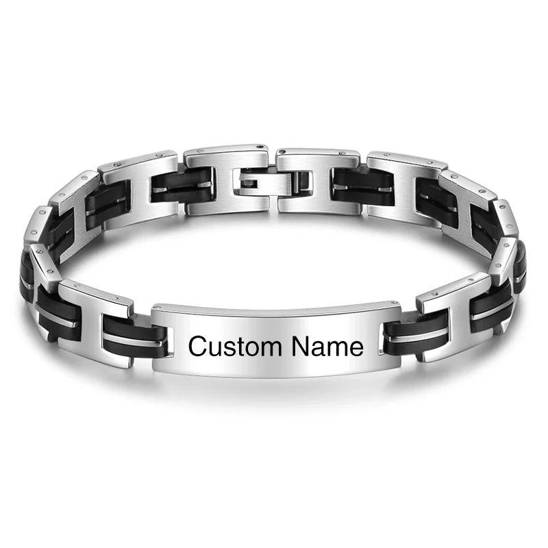 Personalized Stainless Steel ID Bracelet - Jeglowstore
