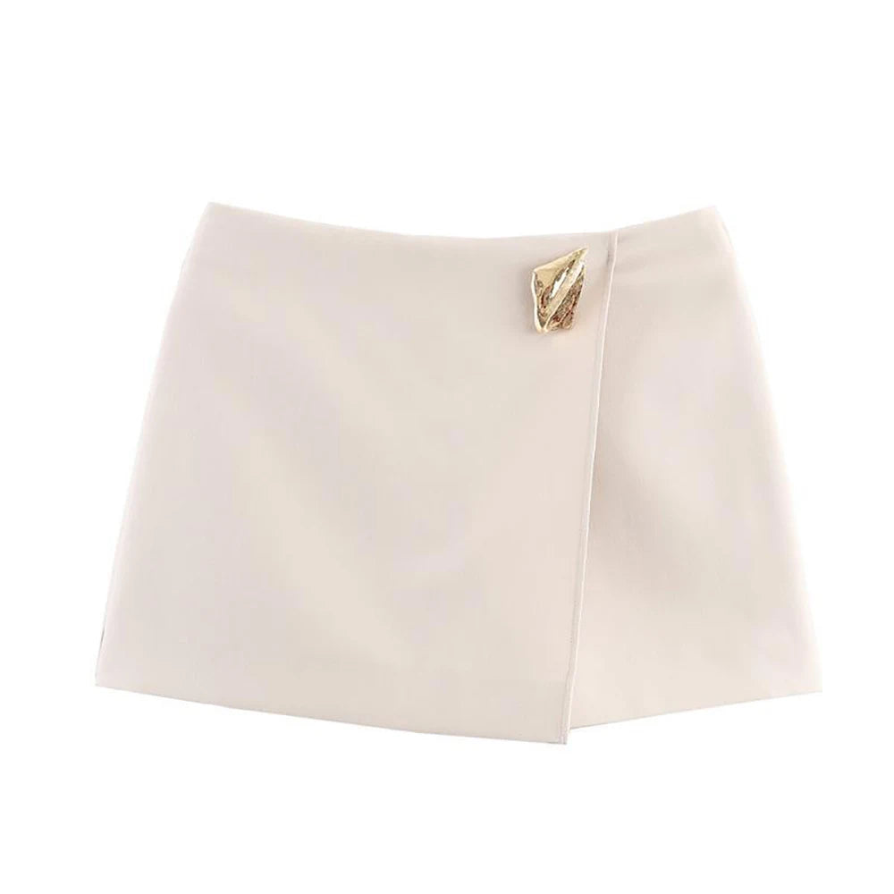 Asymmetrical Mini Skirt Shorts - Jeglowstore