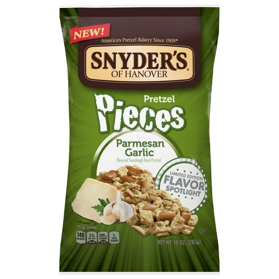 Snyder's of Hanover Pretzel Pieces, Parmesan Garlic, 10 oz