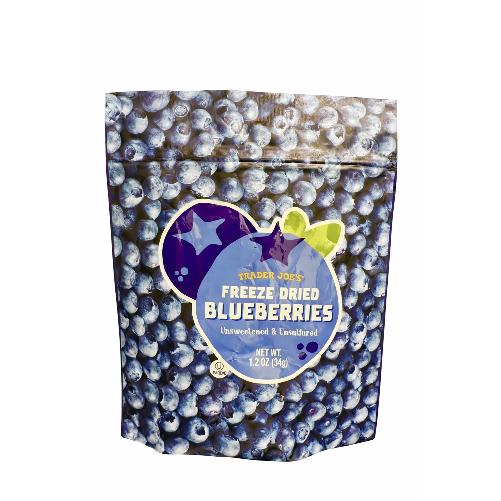 Trader Joe's Freeze Dried Blueberries 1.2 oz (Pack of 1)
