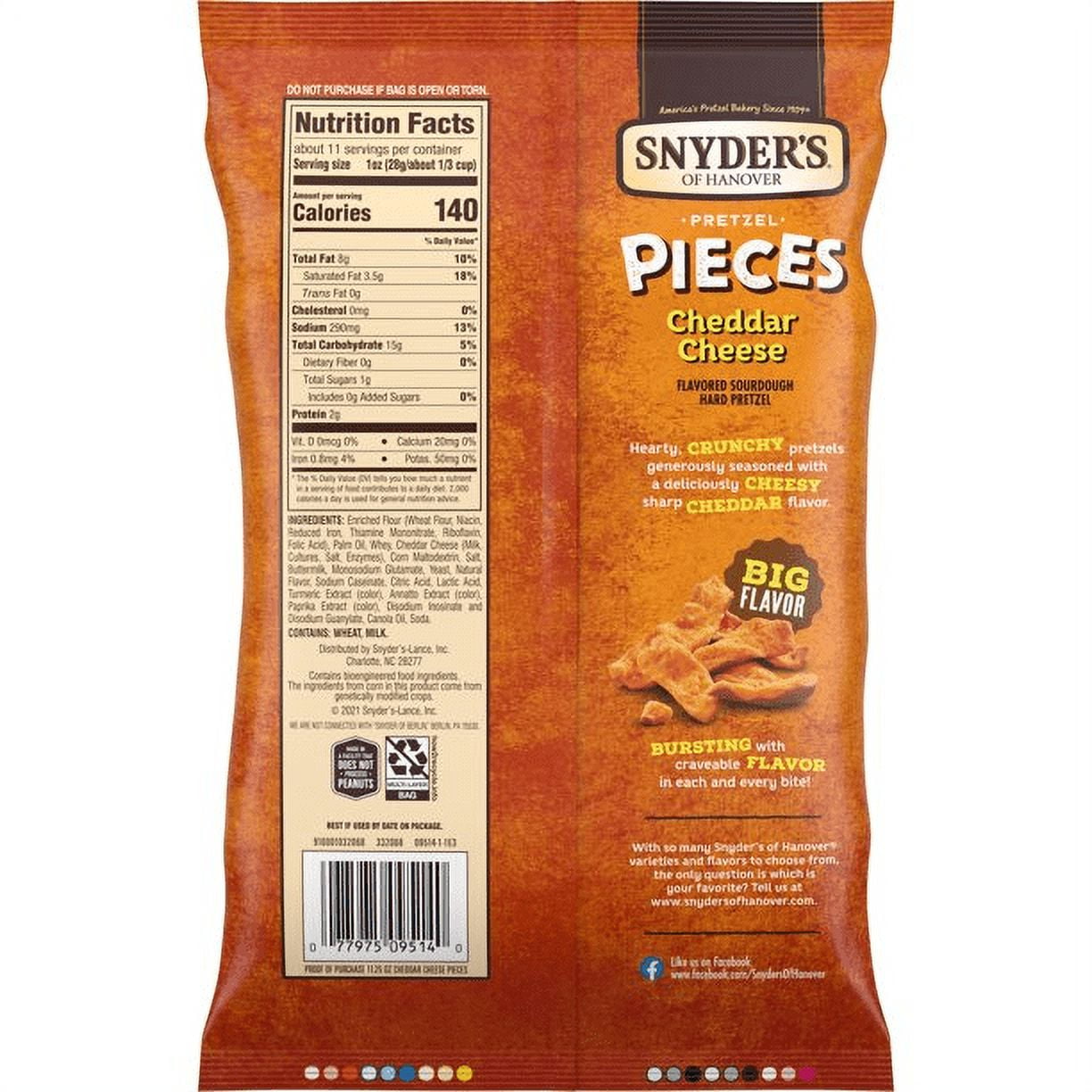 Snyder's of Hanover Garlic Parmesan Flavored Pretzel Pieces- 4-Pack 11.25 oz. Bags