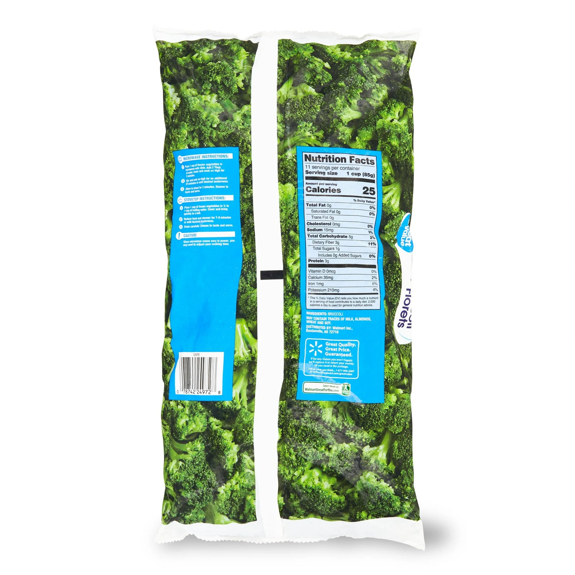 Great Value Frozen Broccoli Florets, 32 oz Bag