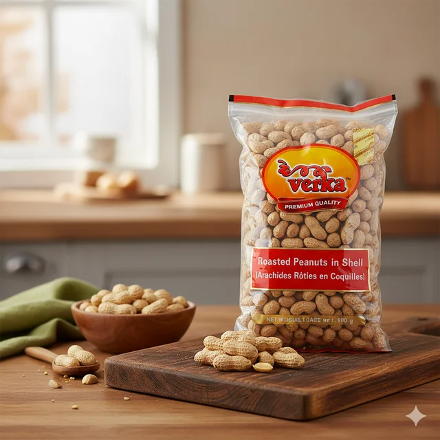 Verka Roasted Peanuts in Shell, 908g