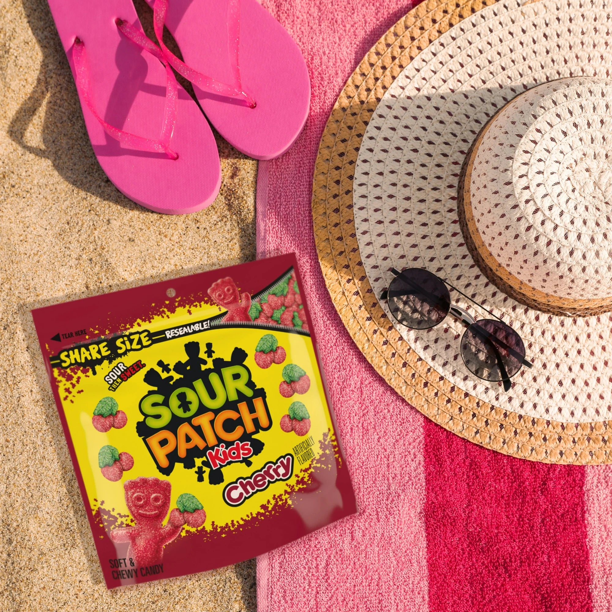 SOUR PATCH KIDS Cherry Soft & Chewy Candy, Share Size, 10.86 oz