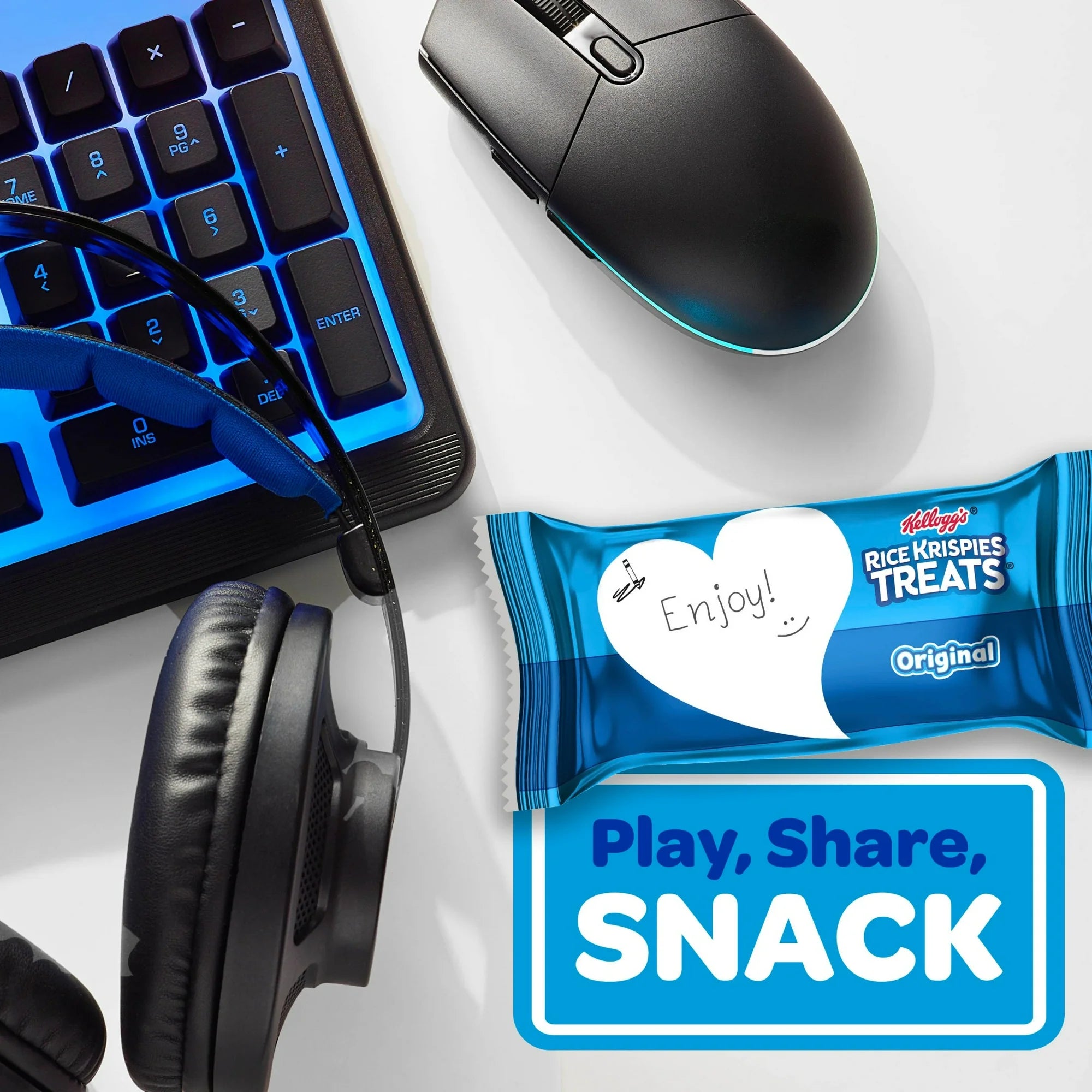 Rice Krispies Treats Original Chewy Crispy Marshmallow Squares, Kids Snacks, 31.2 oz, 40 Count