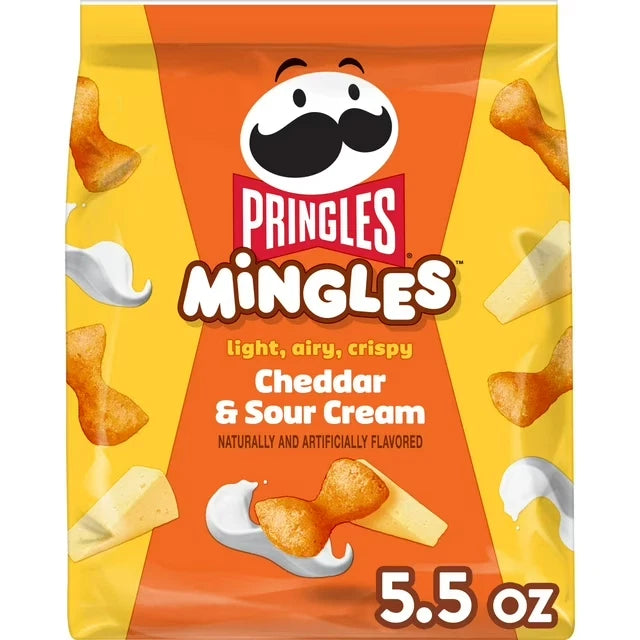 Pringles Mingles Cheddar & Sour Cream Puffed Snacks – 5.5 oz