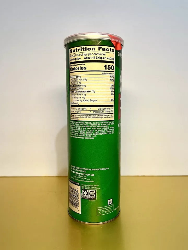 Pringles Cheesy Jalapeño Popper Potato Chips – Limited Edition 5.5 oz