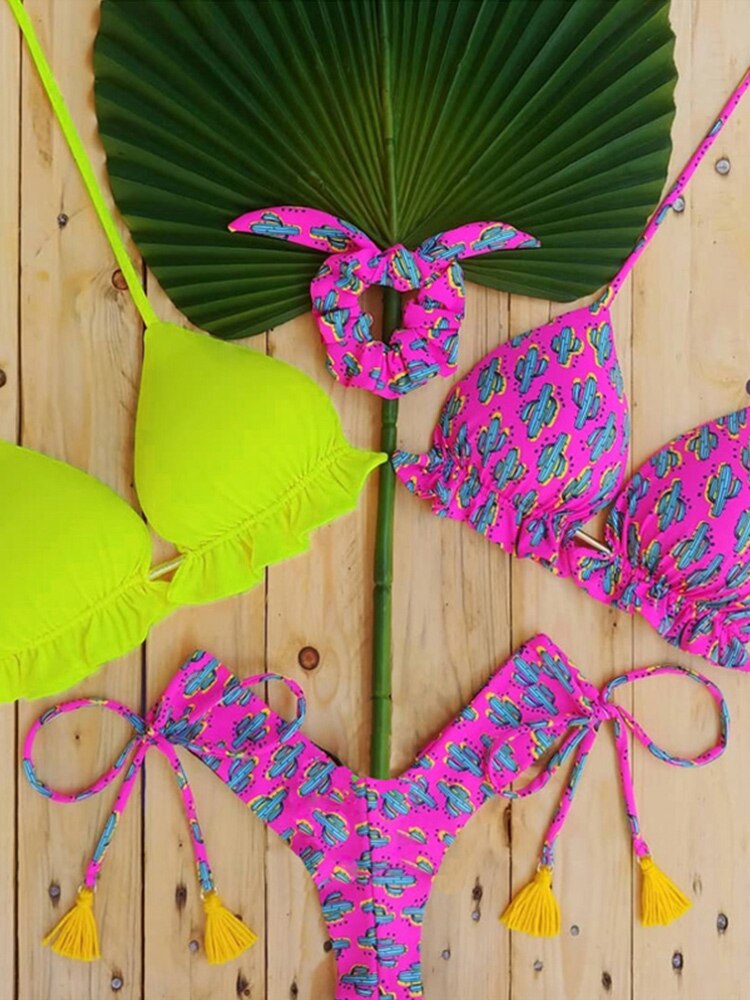 Miyouj Thong Bikini Set 2022 Blue Color Swimsuit Woman Sexy Bathing Suits Two Piece Bikinis Triangle Bandage Female Beachwear