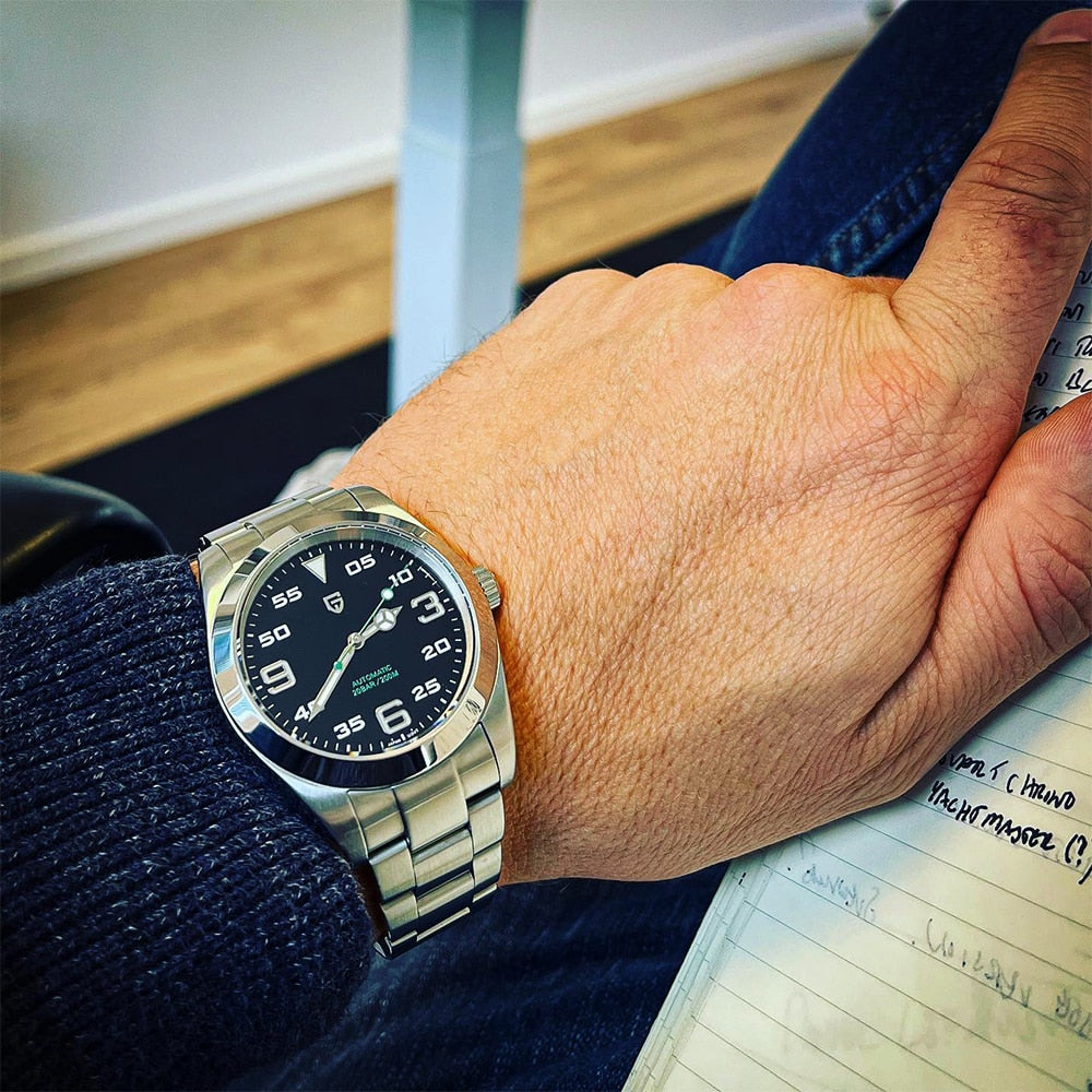 PAGANI DESIGN 40MM Men Mechanica lAR Coated Automatic Wristwatch