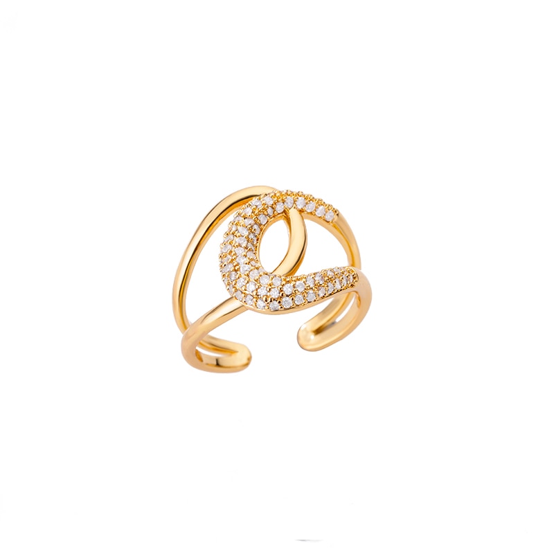 Twist Chain Snake Stainless Steel Open Ring