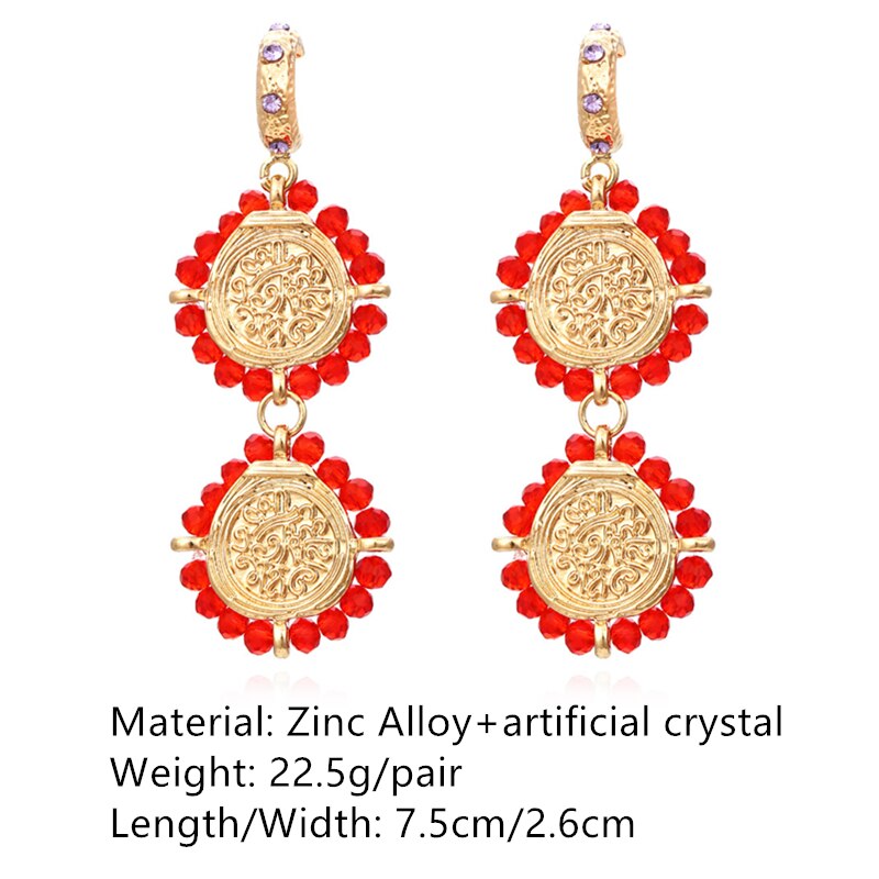 Retro Golden Metal Leaf Stud Earrings