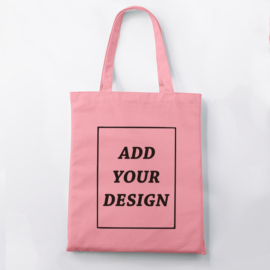 Custom Original Design White Zipper Unisex Canvas Bags