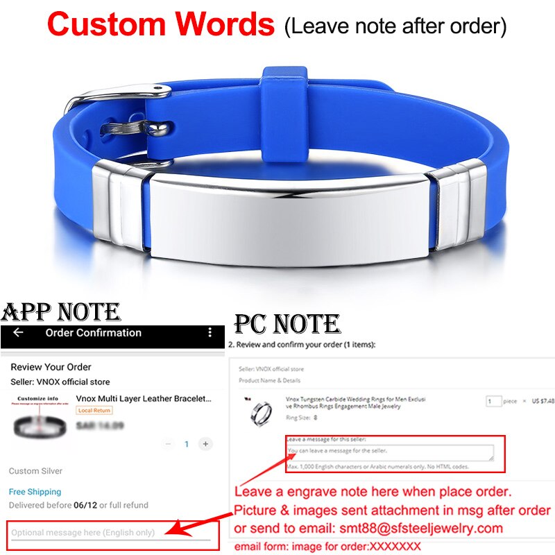 Personalize Engrave Service Stainless Steel ID Tag Unisex