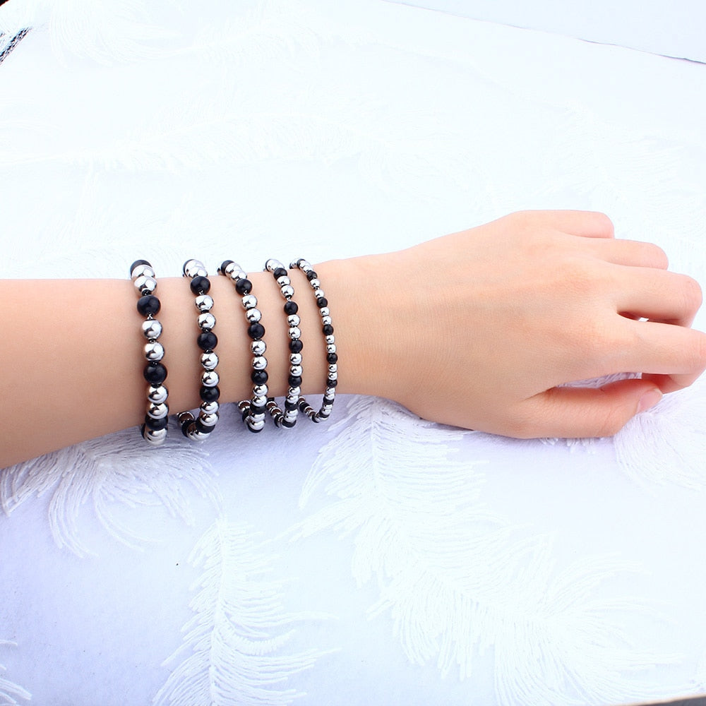 Stainless Steel Bead Bracelet