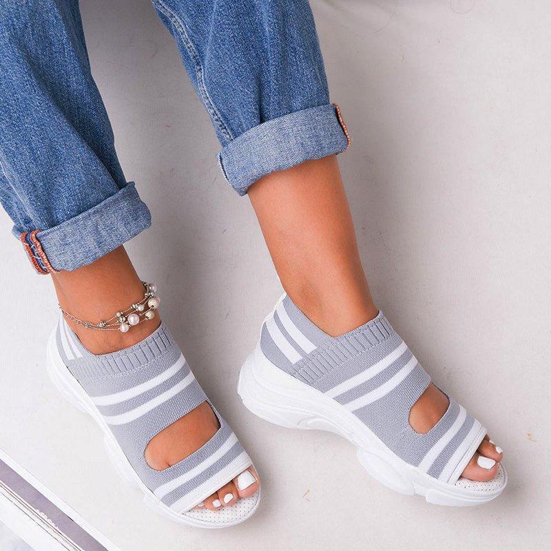 Slip On Peep Toe casual Women Sandals